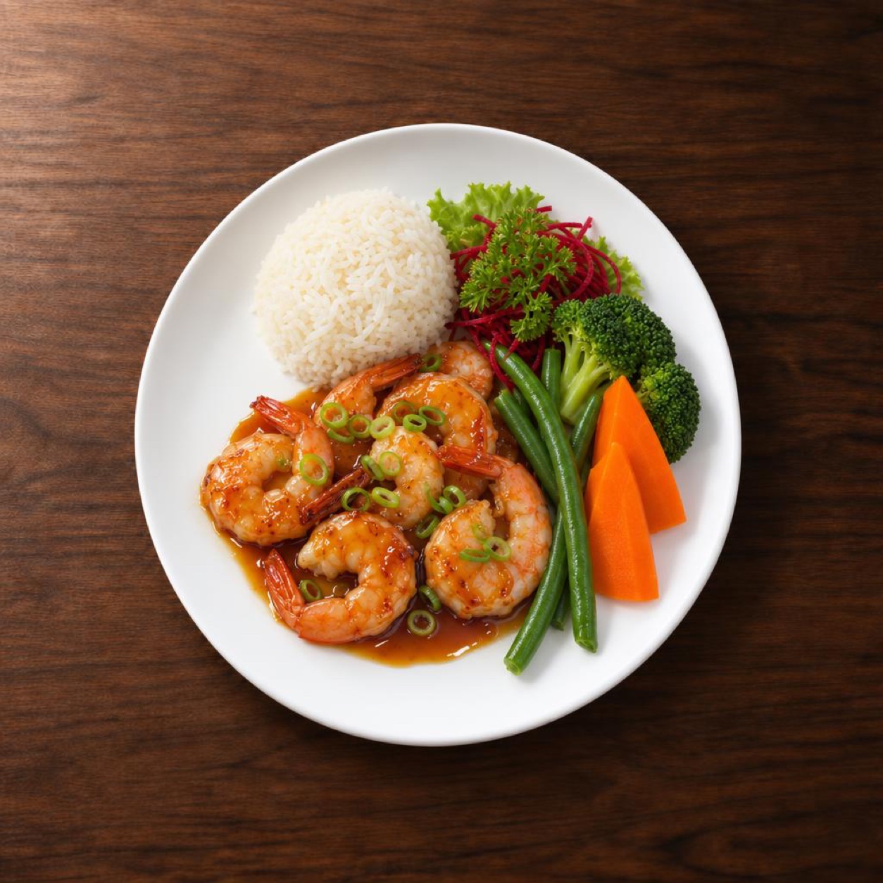 Crevettes teriyaki