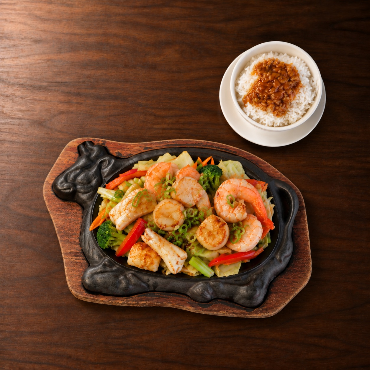Fruits de mer teppanyaki