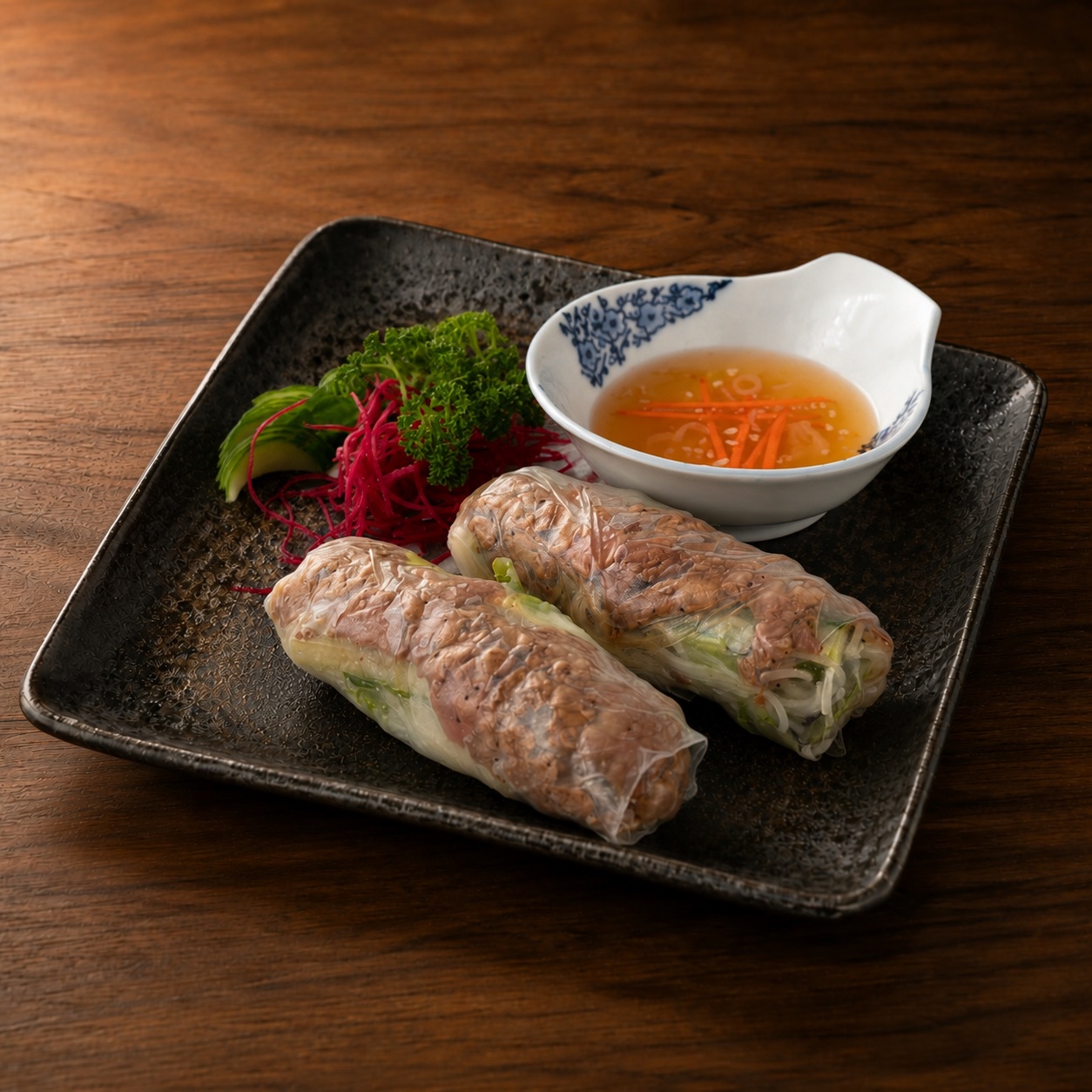 Rouleaux de printemps · filet mignon