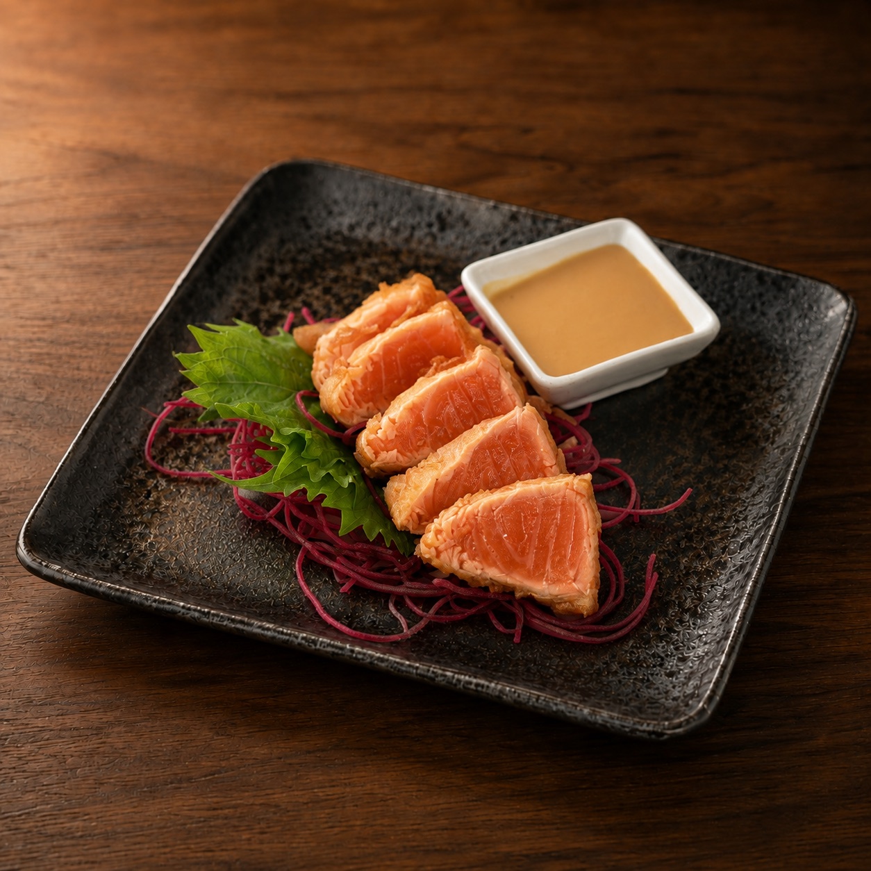 Saumon tempura